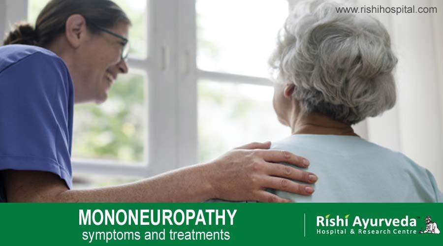 Mononeuropathy, another type of diabetic neuropathy, affects a specific nerve on the face.