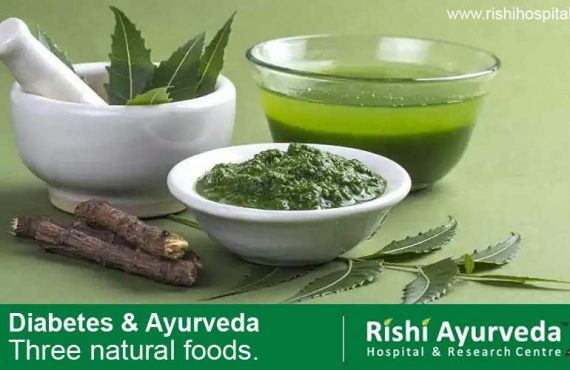 Three natural foods for Diabetes in Ayurveda treatment.